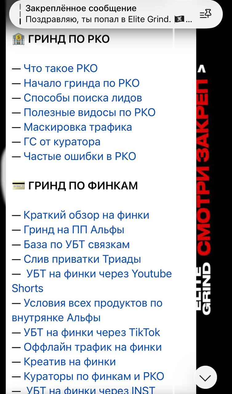 Скриншот закрытого чата сообщества в Telegram